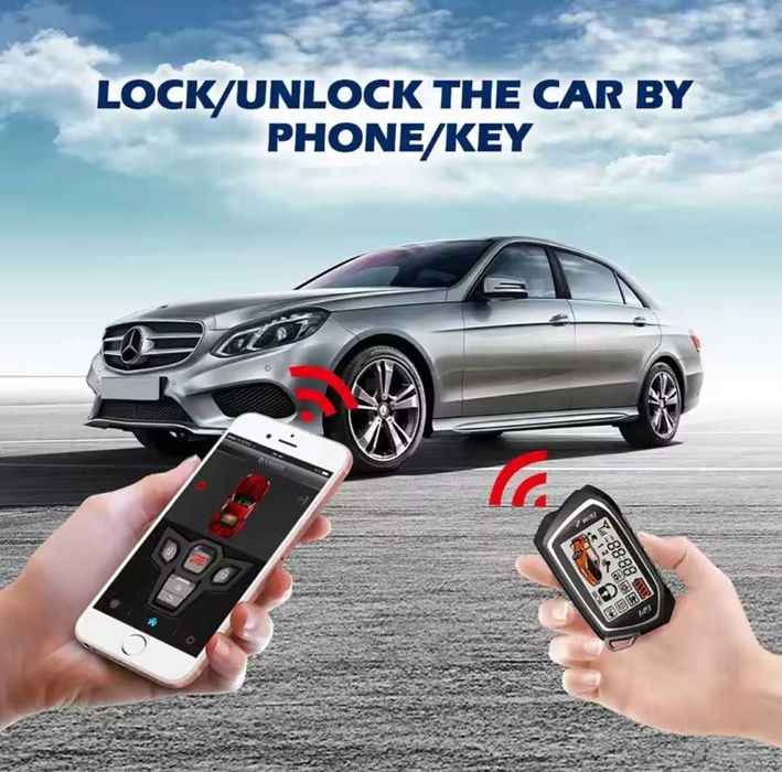 Alarma auto smart/pornire motor/functie keyless inchidere/deschidere