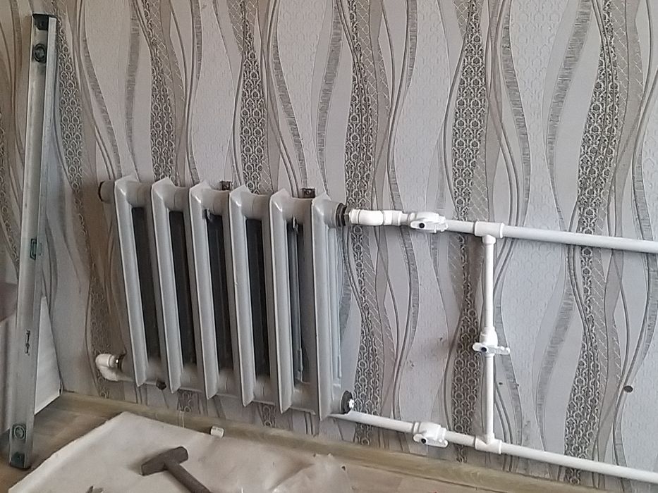 Замена, установка батарей, стояков отопления