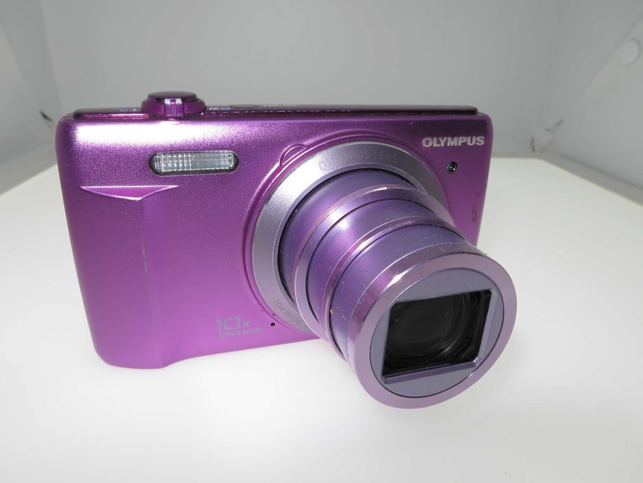 Olympus D750 16MP розов фотоапарат цифрова камера, работи перфектно