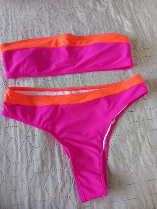 Бански Shein/ярко розов/размер L