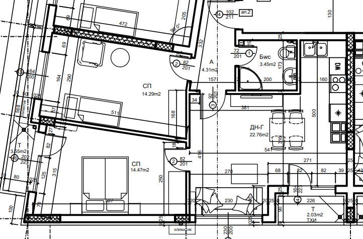 Продава се Тристаен апартамент в Пловдив, Център - 89 кв.м за 2023 €/кв.м - Снимка #3