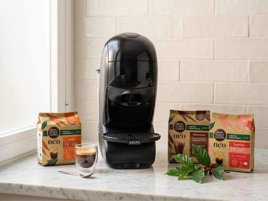 Кафемашина Krups NESCAFÉ Dolce Gusto NEO –  Нова + Подарък Капсули!