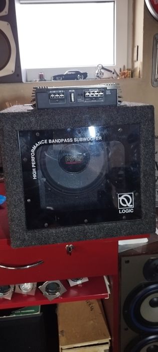 Бас с каса Pyle-UsA и два усилвателя!