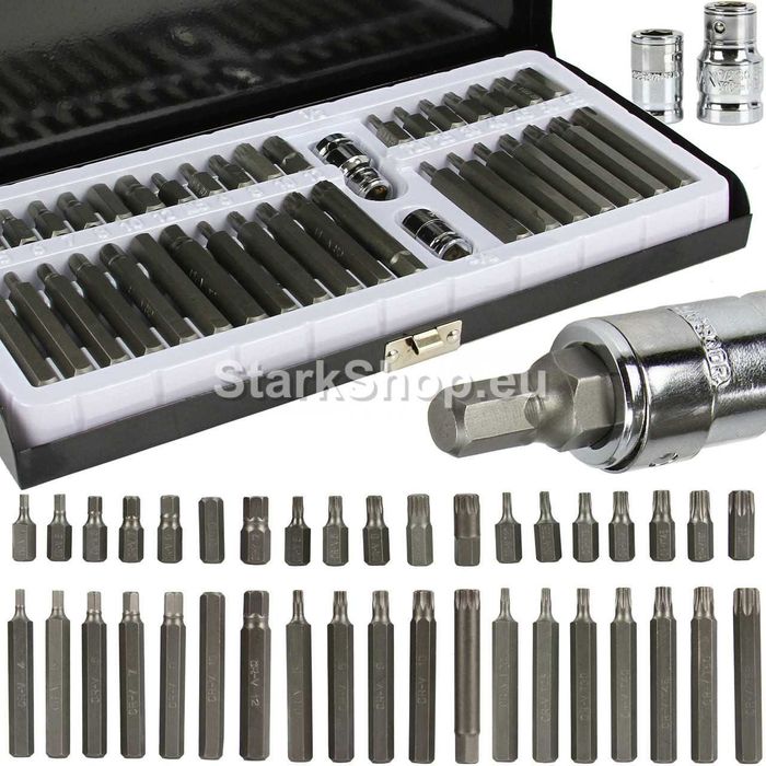 Комплект накрайници в метална кутия – торкс 40 части Mar-Pol