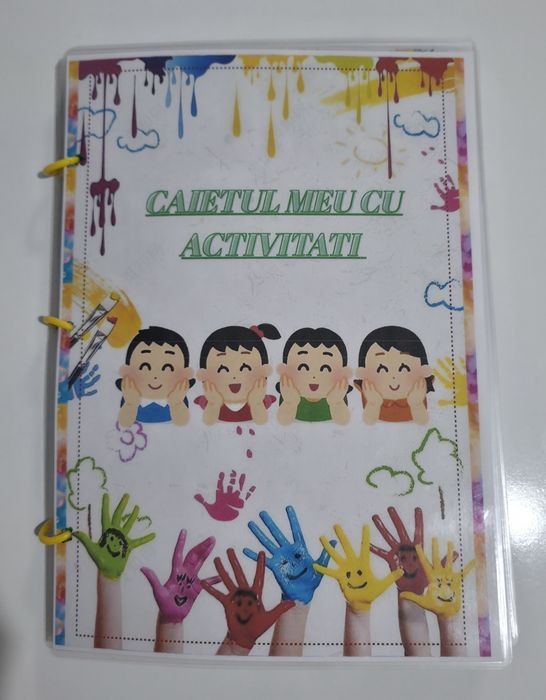 Caiet educativ reutilizabil lucrat manual