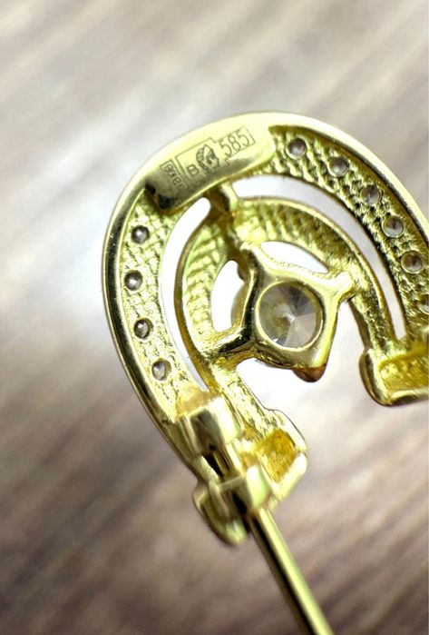 Булавка золотая 585 пробы