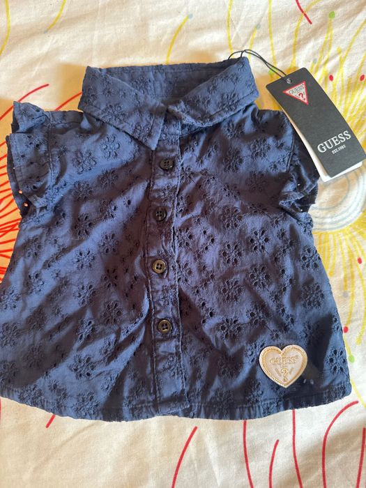 Guess-  две бебешки тениски за момиченце 3/6 м
