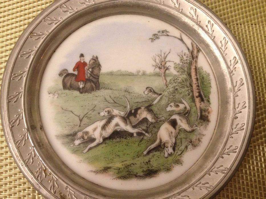 Немски трофеи диво прасе, сръндак/Чинии ловна тематика