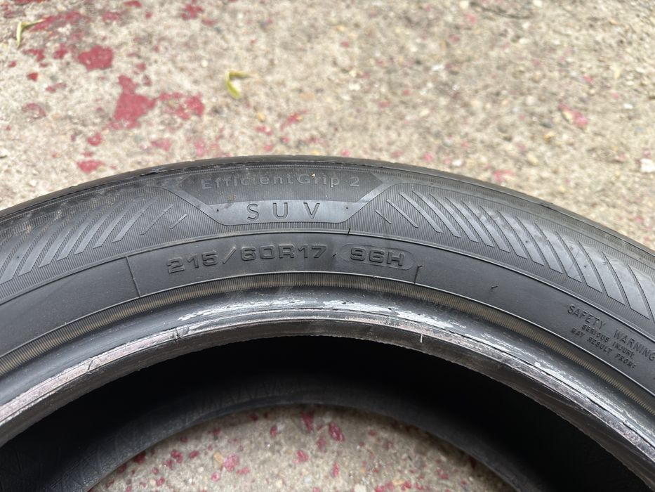 Set 2 anvelope 215 60 17 GoodYear 2023 vara 5.0/5,7 mm