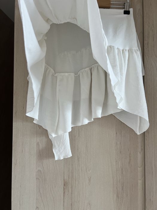 Бяла асиметрична пола Zara