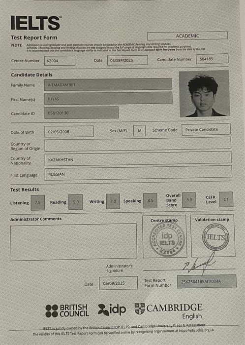 Репетитор по подготовке к IELTS/Английскому