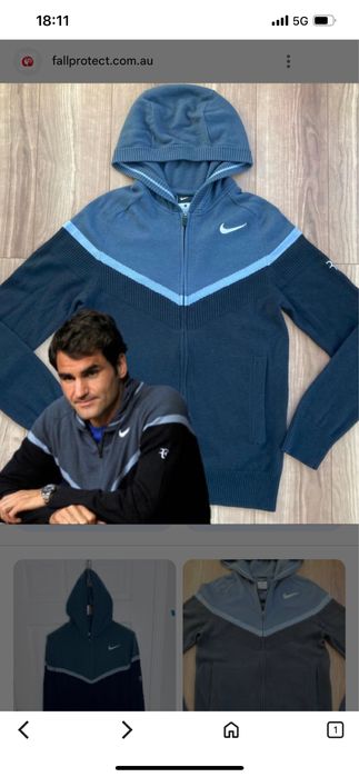 Мъжко Горнище Яке Жилетка Nike Roger Federer Tennis Court Jordan Nadal