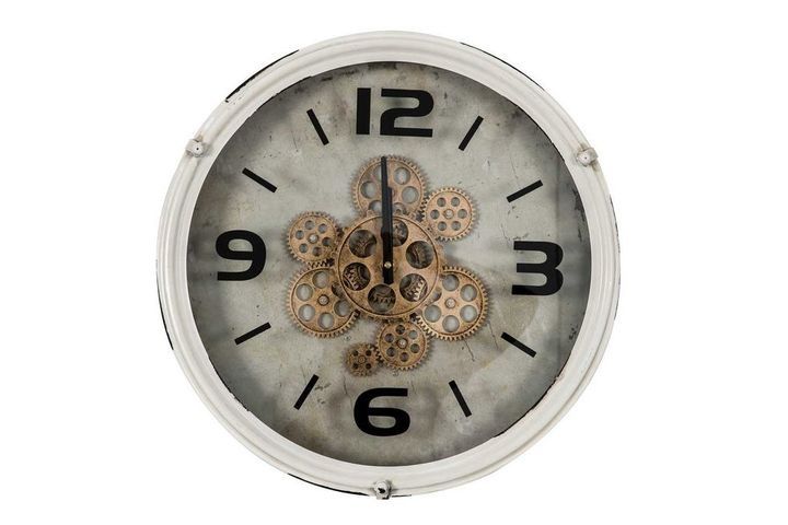 Ceas de perete din metal, mecanism kinetic | Livrare Gratis Bucuresti