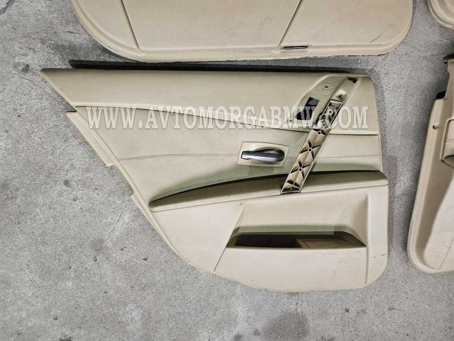 БМВ Е60 5 серия Бежов кожен салон БМВ BMW E60