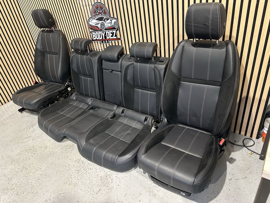 Interior full electric piele negru cu incalzire si memorie Range Rover Velar de europa scaune bancheta fete de usi