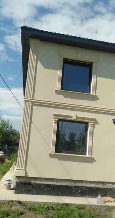 Жидкий травертин, фигуры из пенопласта