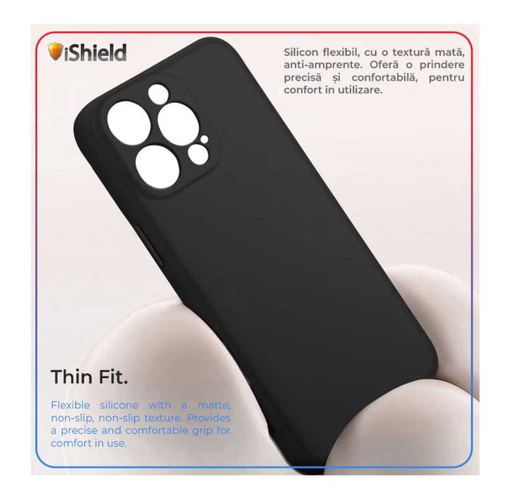 Калъф iShield, Съвместим с iPhone 16 Pro Max, Матов