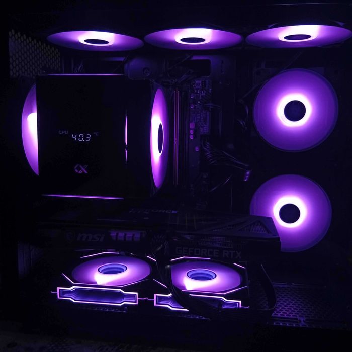 НОВ!Гаранция!Геймърски Компютър/R5 7500F/3060ti/16GB ram/512GB nvme