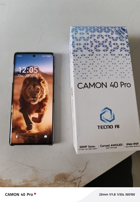 CAMON Tecno CAMON 40 Pro New 256 gb
1-yil Servis Garantiya!