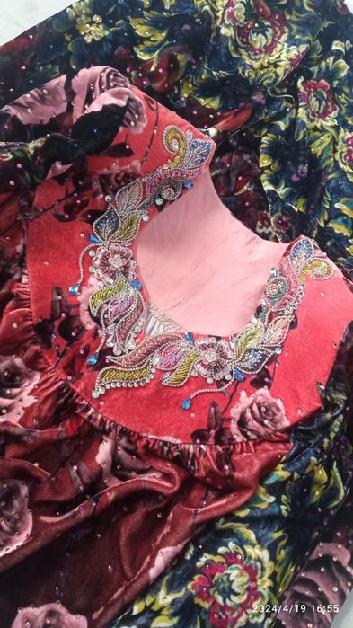 Ajoyib bezaklar bilar qizlar kelinlar köylaklari tikamiz