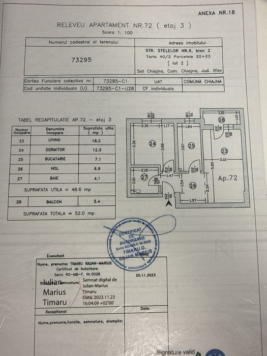 Vand apartament chiajna