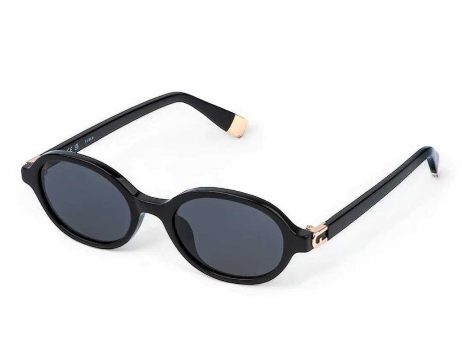 Слънчеви очила Furla котешко око cateye черни cat3