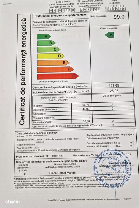 Apartament 2 Camere, Terasa Generosa, Loc de Parcare