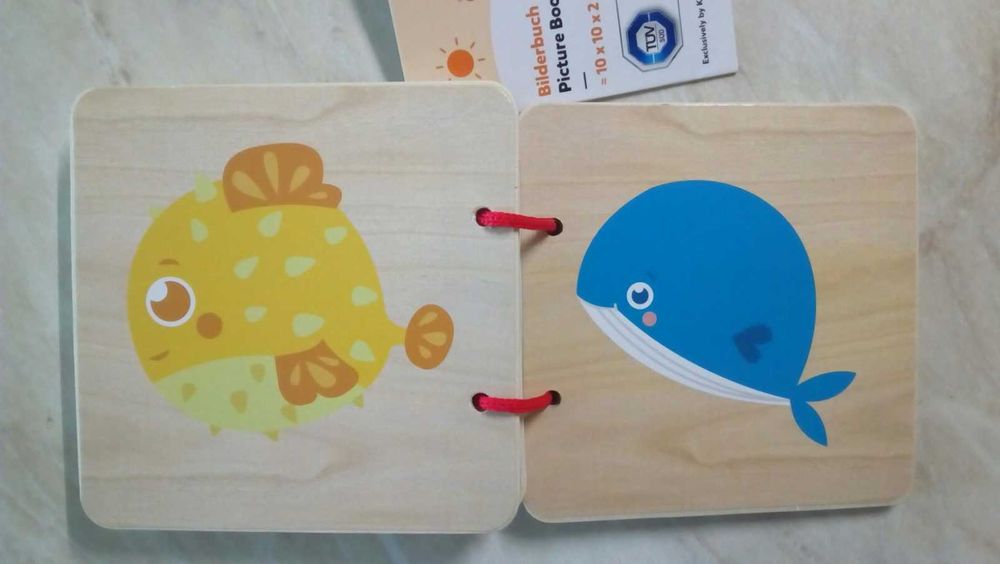 Нови дървени играчки,часовник,пъзел,морска детска книжка,кубчета