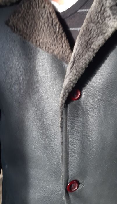 Мужская приталенная  дубленка