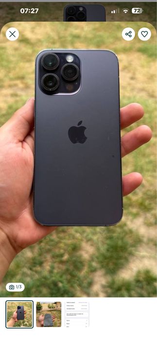 Iphone 14 promax 128 qora full complect