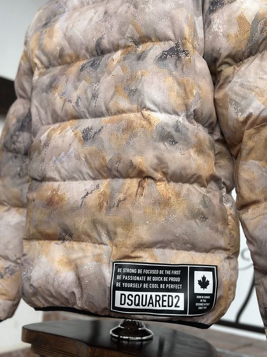 Dsquared2 Camouflage puffer jacket