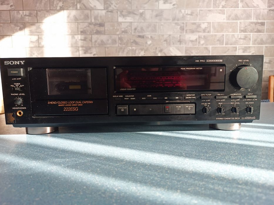 Кассетная дека «SONY TS-К 222ESG»II+ блок кассет «Maxell»+адаптер