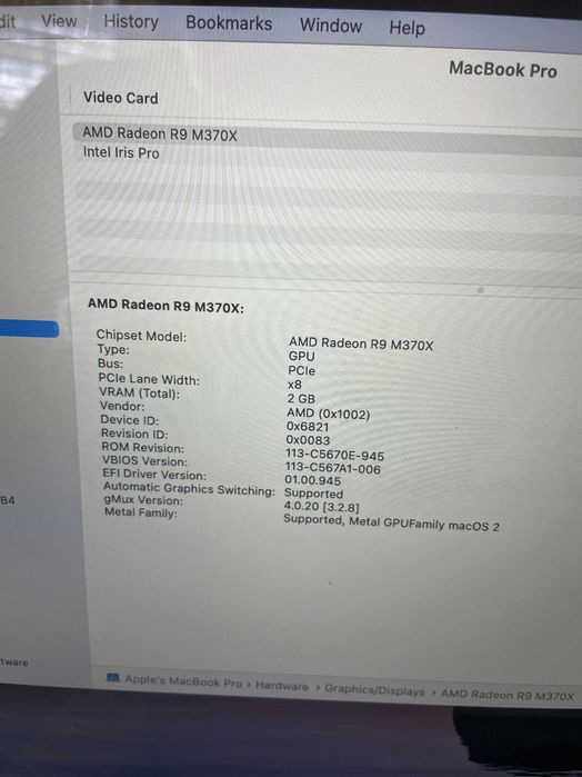 15" Core i7 MacBook Pro A1398 (2015-DG)-i7/16GB RAM/512 GB SSD