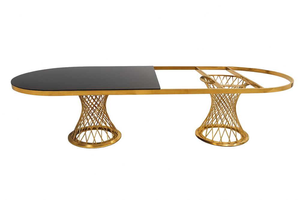 blat masă din sticlă securizată oglindă – 300x120 cm