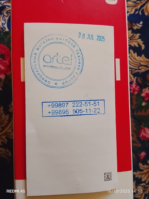 Redmi A5 kafolat muddati ham bor