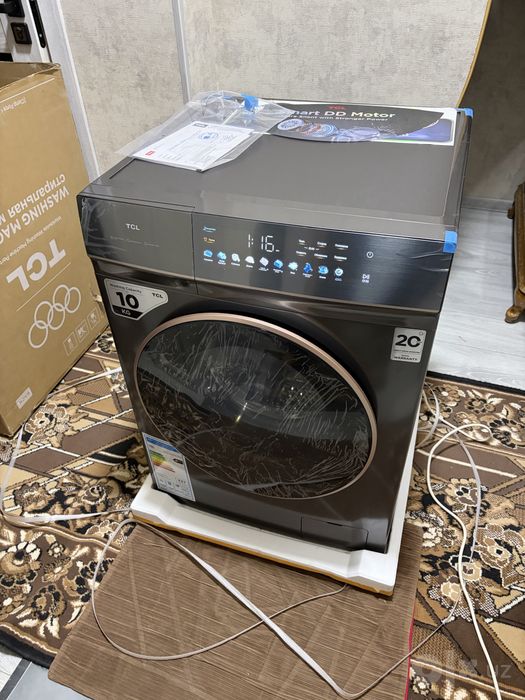Стиральная машина kir moshina TCL 10 kg  dastavka ustanovka garantiya
