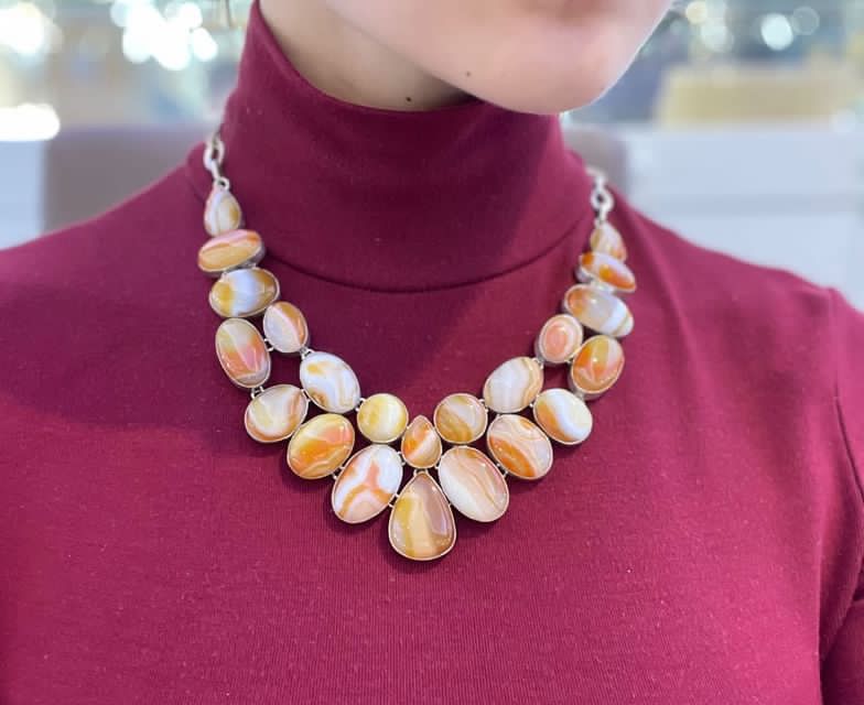 Колье из серебра