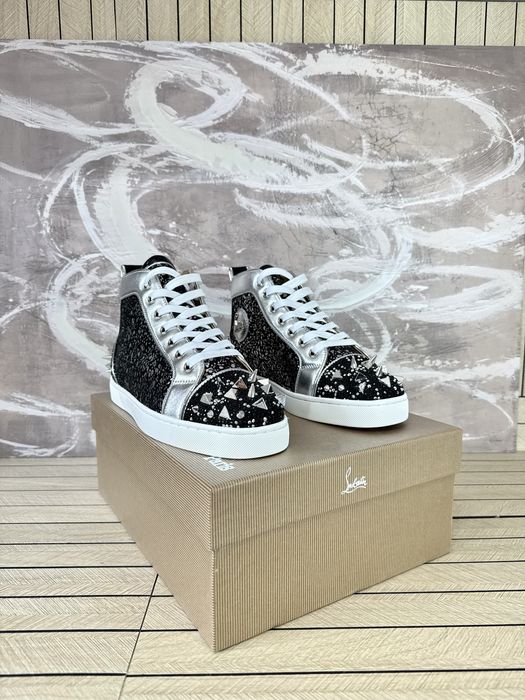 Christian Louboutin High Black Spikes