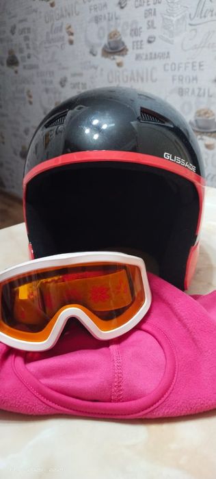 Шлем горнолыжный, очки, маска