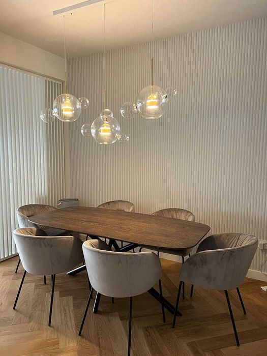 Lustra de Dinning LED cu ornamente din sticla