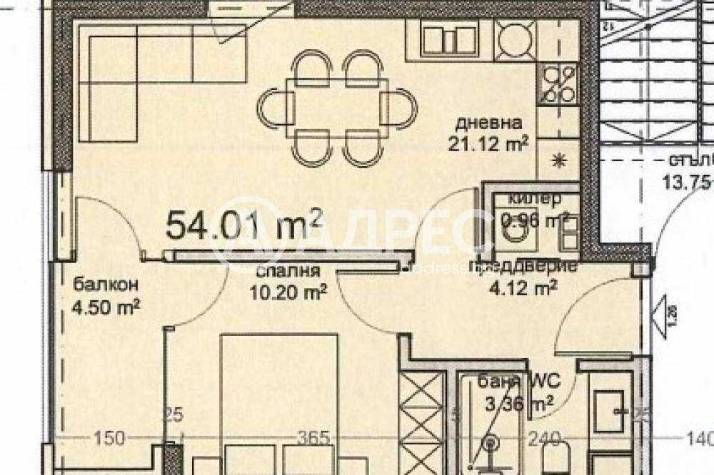 Продава се Двустаен апартамент в Варна, Владислав Варненчик - 64 кв.м за 661 €/кв.м - Снимка #1