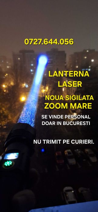 Lanterna cu zoom FOARTE puternica tactica POZE REALE vanatoare peste