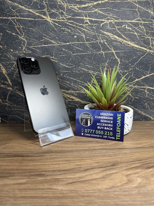 Iphone 16 Pro Max/256Gb/ Garantie 2 Ani Centrul de Telefoane/Rate