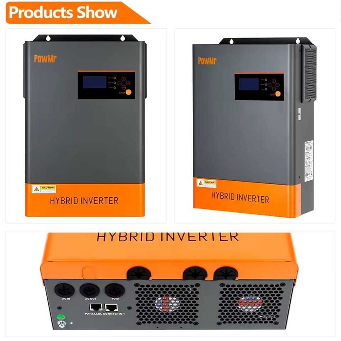 Хибриден слънчев инвертор 6.2KW 48V 220V паралелно до 12 единици