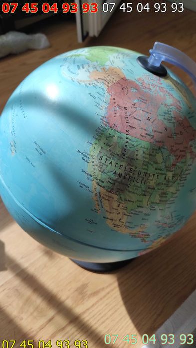 Glob pamantesc 15cm 25cm 30cm diametru cu iluminare si fara