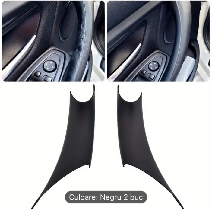 Set Maner usa interior negru BMW F30 F31 F32 F34 F36