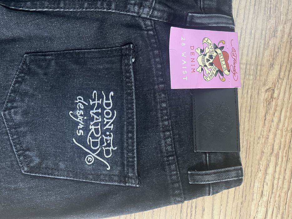 Дънки Ed Hardy Dragon Flame Straight Leg Denim Trousers Jeans
