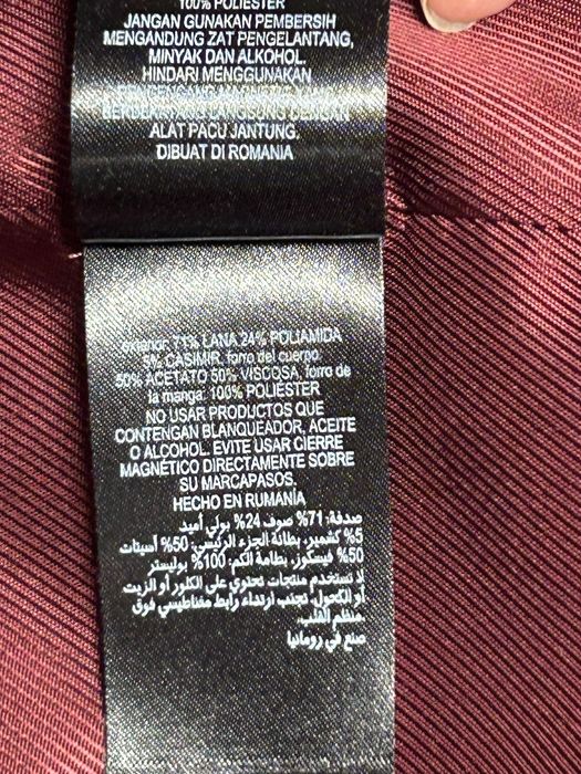 Palton Ted Baker nou cu eticheta, marime 2 ( M) , bordo, lana ,casmir