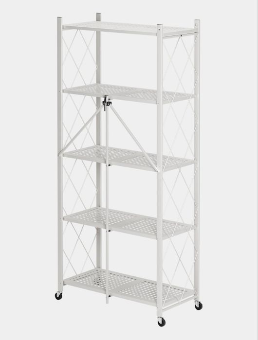 Металлическая стеллаж на колёсах, стелаж, полка