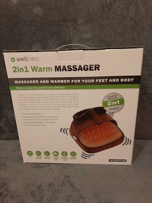 Aparat electric de masaj si incalzire  Wellneo 2in1 Warm Massager